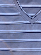 V Neck Striped T-Shirt