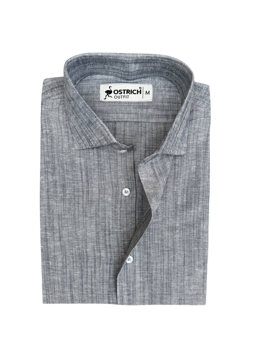 Light Grey Textured Shirt