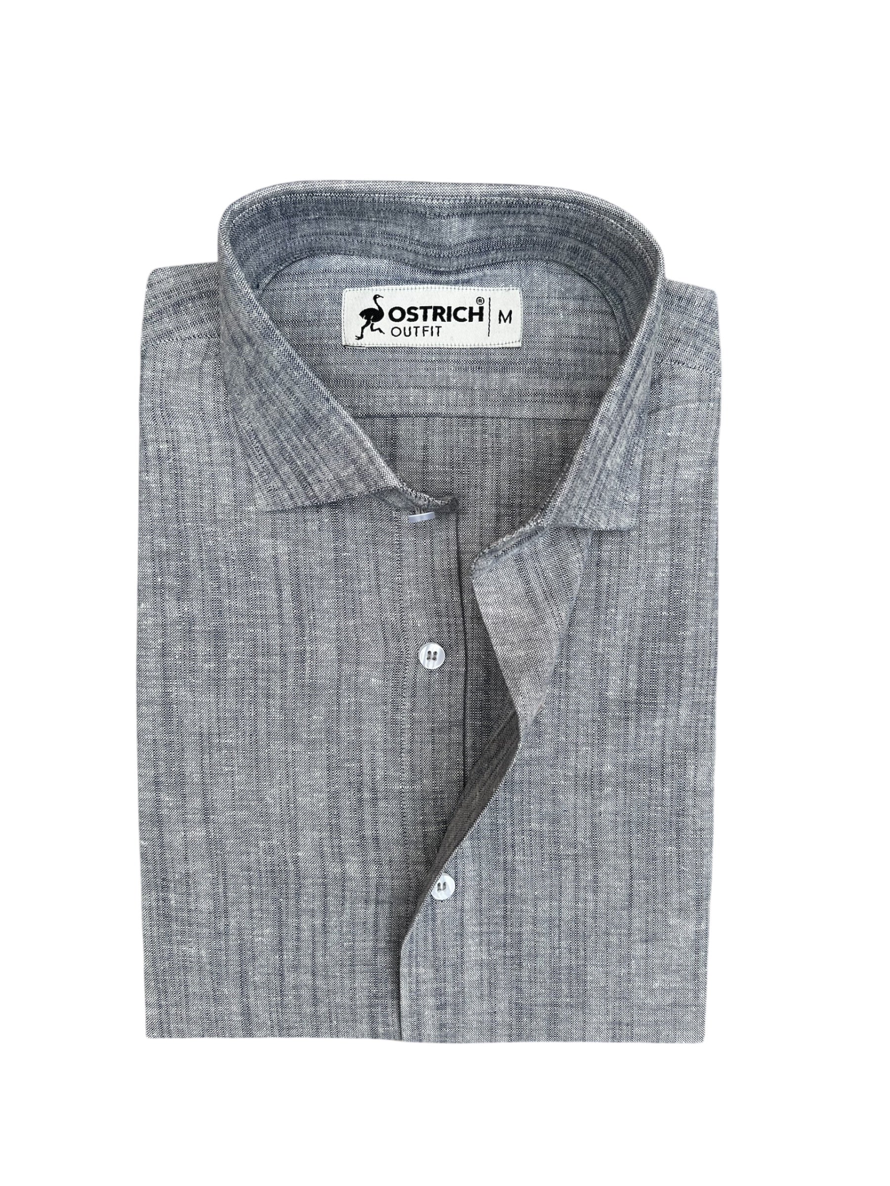 Light Grey Textured Shirt