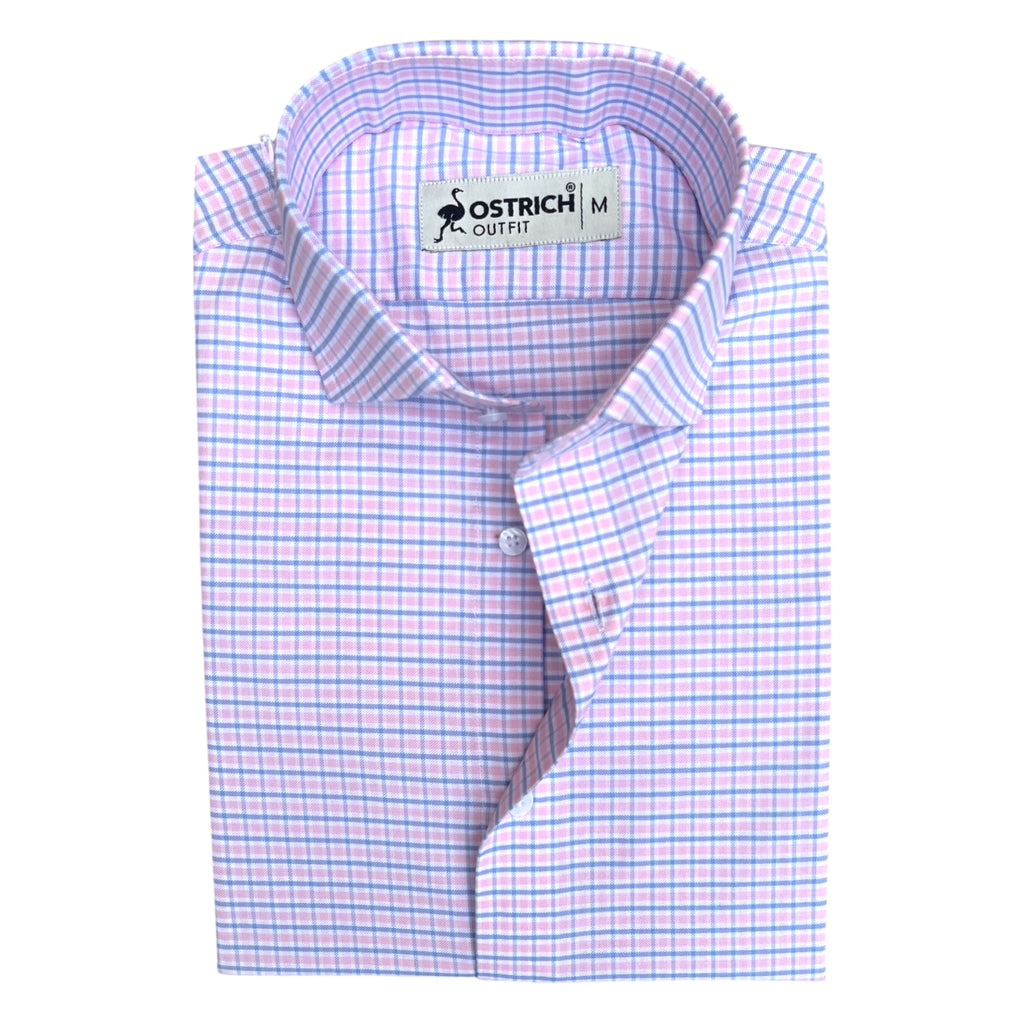 Blue & Pink Checkered Shirt