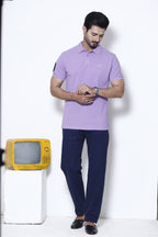 Purple Ostrich Signature Polo