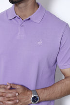 Purple Ostrich Signature Polo