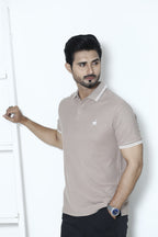 Sand Brown Ostrich Signature Polo