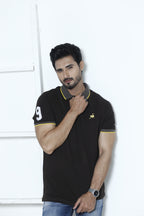 Dark Brown Ostrich Signature Polo