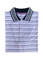 Striped Premium Polo Grey